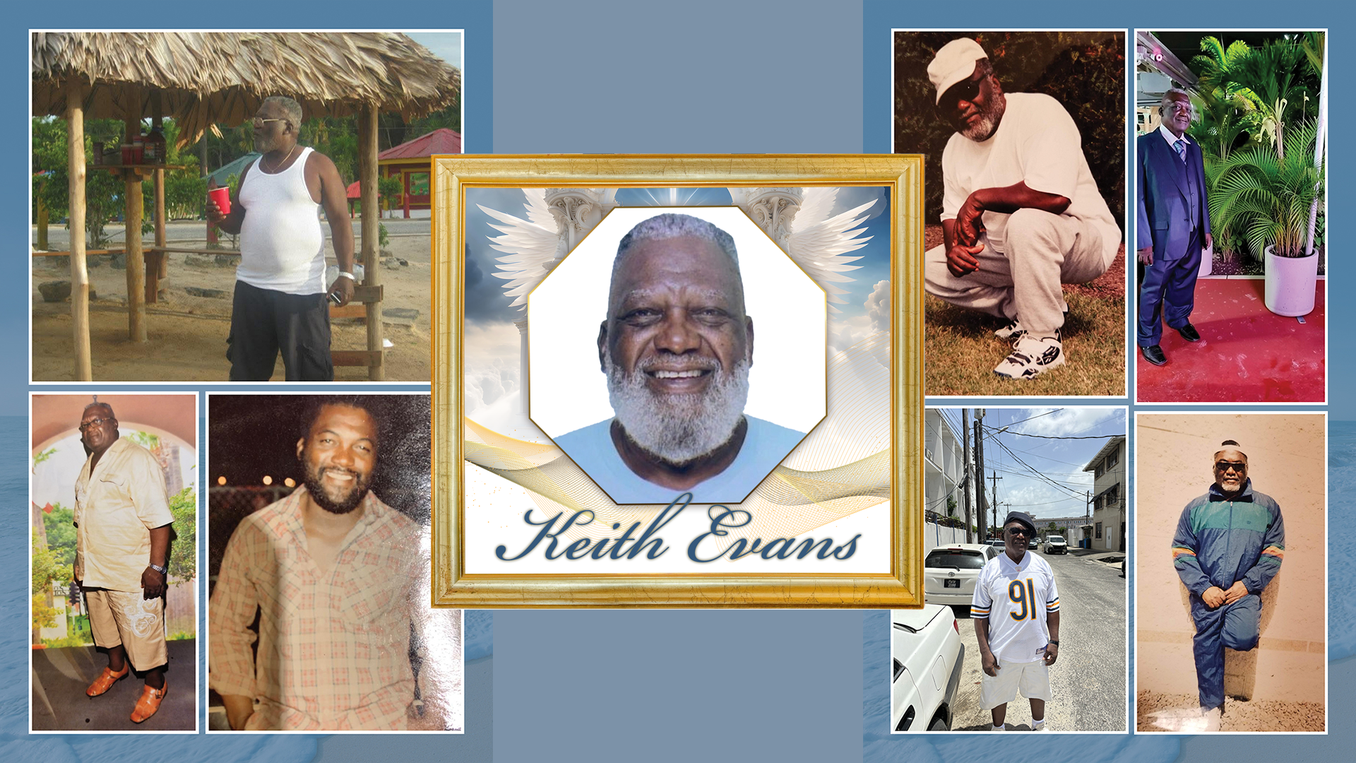 Granddad meets his grandson Chaz Evans